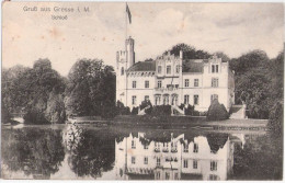 Gruß Aus Gresse Schloß Nahe Boizenburg Hagenow 10.6.1921 Petri Heil Grüsse - Boizenburg