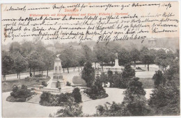DEMMIN Pommern Wilhelmsplatz Kriegerdenkmal Kaiser Wilhelm I Denkmal 13.9.1909 Gelaufen - Demmin