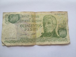 500 QUINIENTOS PESOS REPUBLICA ARGENTINA 40837186C - Argentinië