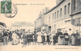 YONNE  89  SAINT VALERIEN  UN JOUR DE MARCHE - Saint Valerien