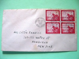 United Nations - New York 1951 FDC Cover To New York - Issue 1 - People Of The World - Cartas & Documentos