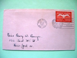 United Nations - New York 1951 FDC Cover To New York - Bird Dove - Lettres & Documents