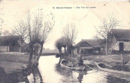 NORD PAS DE CALAIS - 62 - PAS DE CALAIS -SAINT OMER - Une Vue Des Marais Avec Barque Fond Plat - Saint Omer