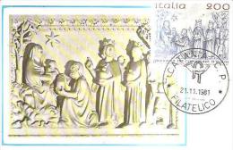 69202)cartolina Maximum Giovanni Da Campione   -21 -11-1981-lire200 - Andere & Zonder Classificatie