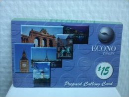 Econo 15 $ 2 Photo's Used Rare - [2] Prepaid & Refill Cards