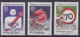 Turkey 1987 Road Safety 3v ** Mnh (16908) - Ungebraucht