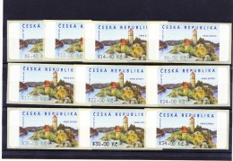 Timbres Automates Hrad Zvikov 2002/2003 Complet (23 Timbres Adhésifs) - Automatenmarken Michel 2 - Andere & Zonder Classificatie