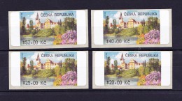 Timbres Automates Zamek Prudonice 2010 Complet (4 Timbres Adhésifs) - Automatenmarken Michel ' - Other & Unclassified