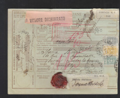 Cartolina Valore Dichiarato Firenze 1921 - Paketmarken