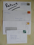 4 Cover Sent From Nederland - Lettres & Documents