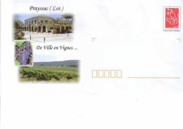 PAP PRAYSSAC (LOT) : De Ville En VIGNES  Timbre "LAMOUCHE" - PAP: Ristampa/Lamouche