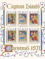 Cayman Islands 1971 Christmas Souvenir Sheet MNH - Caimán (Islas)