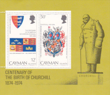 Cayman Islands 1974 Churchill Souvenir Sheet MNH - Kaimaninseln