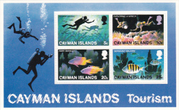 Cayman Islands 1977 Tourism Souvenir Sheet MNH - Caimán (Islas)