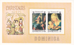 Dominica 1975 Christmas Souvenir Sheet MNH - Dominique (...-1978)