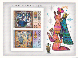 Dominica 1977 Christmas Souvenir Sheet MNH - Dominica (...-1978)