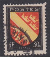 = Armoiries De Provinces III Alsace Couleur Rouge Décalée Vers Le Bas N°756 - Used Stamps