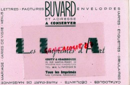 87 - LIMOGES - BEAU BUVARD IMPRIMERIE COUTY & COMBROUZE-23 RUE MARTIAL PRADET- LES IMPRIMES D' ART - I