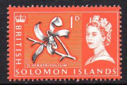 Solomon Is. QEII 1965 Definitives 1d Value, Lightly Hinged Mint (B) - Islas Salomón (...-1978)