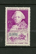 ALGERIE 1949/5  N° 275  " Journée Du Timbre ( Choiseul,Surintendant Général Des Postes ) "       Neuf Avec Trace - Unused Stamps