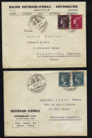 GREVENMACHER - G. D. LUXEMBOURG / 1956 & 1957 - 2 LETTRES POUR LA FRANCE / (ref 5766) - Covers & Documents