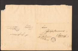 Württemberg Doppelt Verwendeter Altbrief V.1864/71 M.Stempeln V. Vaihingen 2 Bilder - Cartas & Documentos