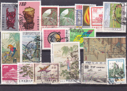 12 - CHINA REPUBLIC - REPUBBLICA DI CINA TAIWAN FORMOSA LOT 18 STAMPS USED - Used Stamps