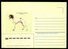 Hunting Dog Pointer Anglais On Russia USSR Mint Cover From 1985  El Perro De Muestra En Inglés Pointer - Chiens