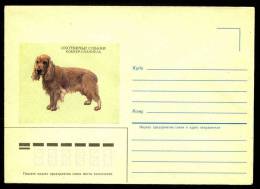 Hunting Dog Cocker Spaniel Cockerspaniël On Russia USSR Mint Cover From 1985 - Hunde