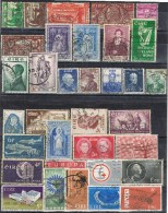 Lote De 34 Sellos 1944 A 1965, IRLANDA, Eire  19656, Varios Yvert Num 99  - 175 - Oblitérés