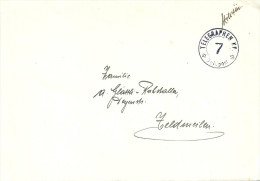 Feldpost Brief  "Telegraphen Kp. 7"         Ca. 1940 - Poststempel