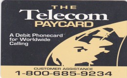 United States, PRE-US-2171, Planet Earth, Maps And Planispheres, The Telecom Paycard, 2 Scans. - Altri & Non Classificati