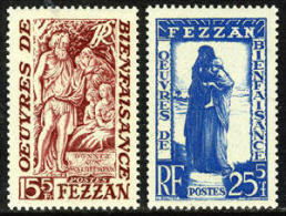 French Occupation Italian Libya 2NB1-2 Mint Never Hinged Set From 1950 - Fezzan & Ghadames