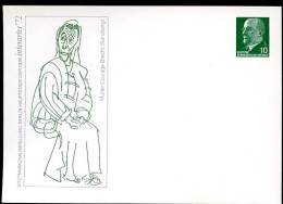 DDR PP9 C2/001 Privat-Postkarte BRECHT MUTTER COURAGE Berlin 1972 - Private Postcards - Mint