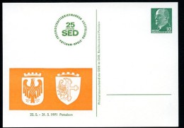 DDR PP9 D2/023 Privat-Postkarte WAPPEN OPOLE POLEN + POTSDAM 1971 NGK 4,00 € - Cartes Postales Privées - Neuves