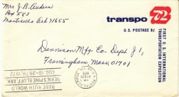 Sc#U565, 8-cent Transportation Exposition, Postal Stationery, Entire C1970s Cover - 1961-80