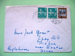 Switzerland 1972 Cover To England - Postman With Dog - Fishing Boat - Lettres & Documents