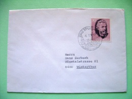 Switzerland 1974 Cover To Winterhur - Eugene Borel - Bridge Cancel - Storia Postale