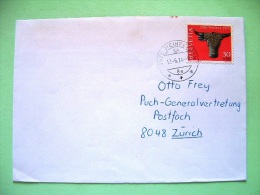 Switzerland 1974 Cover To Zurich - Cow Bull Jewelry - Cartas & Documentos