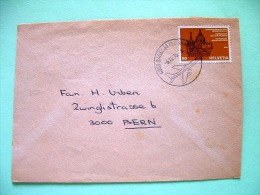 Switzerland 1975 Cover To Bern - Architecture Heritage Year - Plane Cancel - Cartas & Documentos