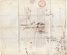 TB 286 - Lettre AMSTERDAM Liquidation De La Société BRENNER & BECK Pour PARIS - ...-1852 Prephilately