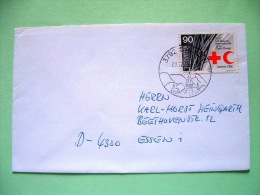 Switzerland 1986 Cover To Essen - Red Cross - Red Crescent - Church Cancel - Lettres & Documents