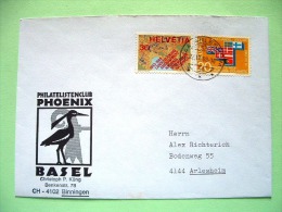 Switzerland 1988 Cover To Arlesheim - Flags - Map - Customs - Phoenix Bird - Briefe U. Dokumente