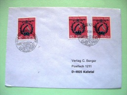 Switzerland 1988 Cover To Germany - Barber Knife - Briefe U. Dokumente