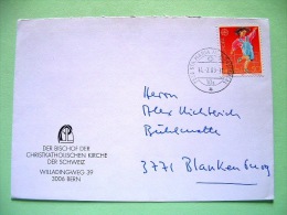 Switzerland 1989 Cover To Blankenburg - Europa CEPT - Children Games - Covers & Documents