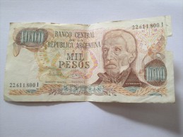 1000 MIL PESOS REPUBLICA ARGENTINA 22611800I - Argentine