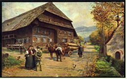 Kirchzarten / Schwarzwald / Höllental -  Gasthaus Zum Himmelreich  -  Künstler-Ansichtskarte Ca.1917    (3413) - Kirchzarten