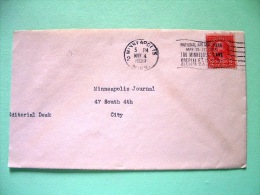 USA 1938 Cover From And To Minneapolis - Washington - Air Mail Week Slogan - Andere & Zonder Classificatie