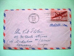 USA 1947 Cover Berkeley To Germany - Plane - Other & Unclassified