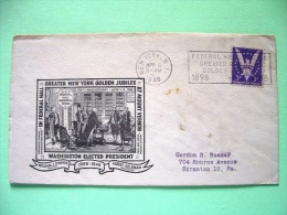 USA 1948 Special Cover Washington Elected President Jubileum Sent From N.Y. To Scranton - Eagle - Other & Unclassified